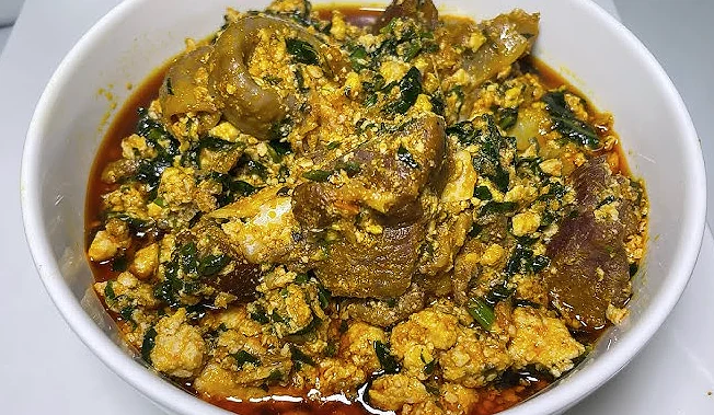 Pounded Yam with Egusi Soup